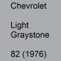 Preview: Chevrolet, Light Graystone, 82 (1976).